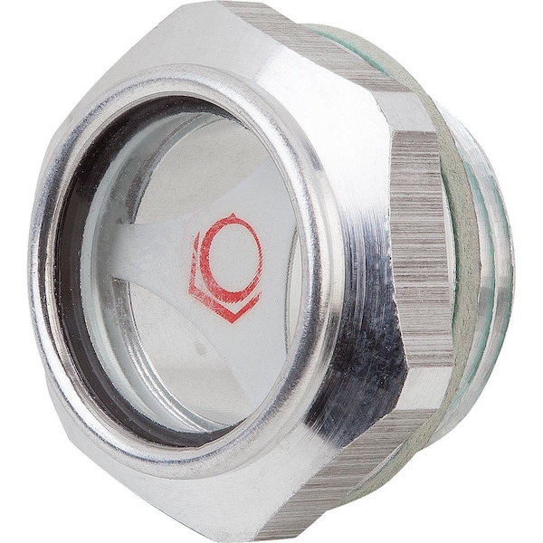 Kipp Oil Level Sight Glass With Reflector, D1=G1, D=44, 1, Aluminum K0448.42100 - main
